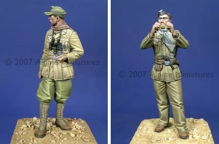1/35 весы пособия по немецкому языку солдаты в Северной Африке 2 человек держатель для стикера модель комплект рисунок