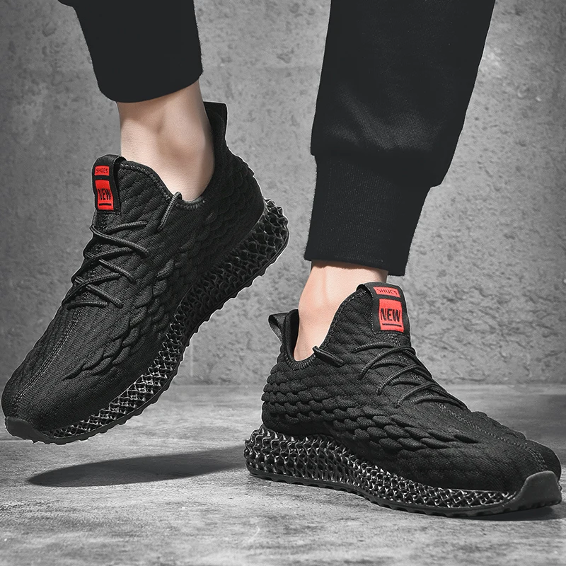 BVNOBET Breathable Casual Shoes Men Non-Leather Lace Up Wear-Resistant Sneakers Obuwie Meskie Streetwear Walking | Обувь