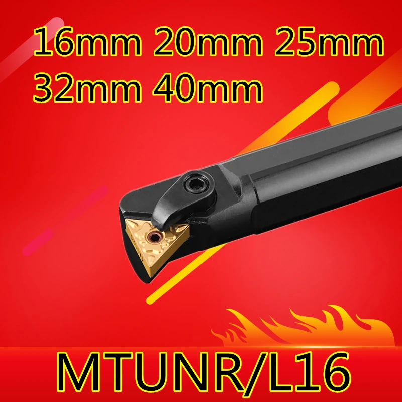 

1PCS S16Q-MTUNR16 S20R-MTUNR16 S25S-MTUNR16 S32T-MTUNR16 S18Q-MTUNR16 MTUNL16 16mm 20mm 25mm 32mm 40mm CNC Turning Lathe tools
