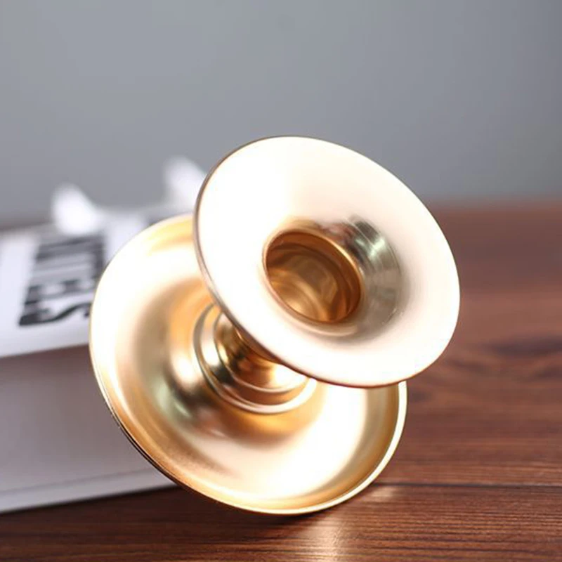 Ретро позолоченный подсвечник столбик для подсвечников свадебных электронных