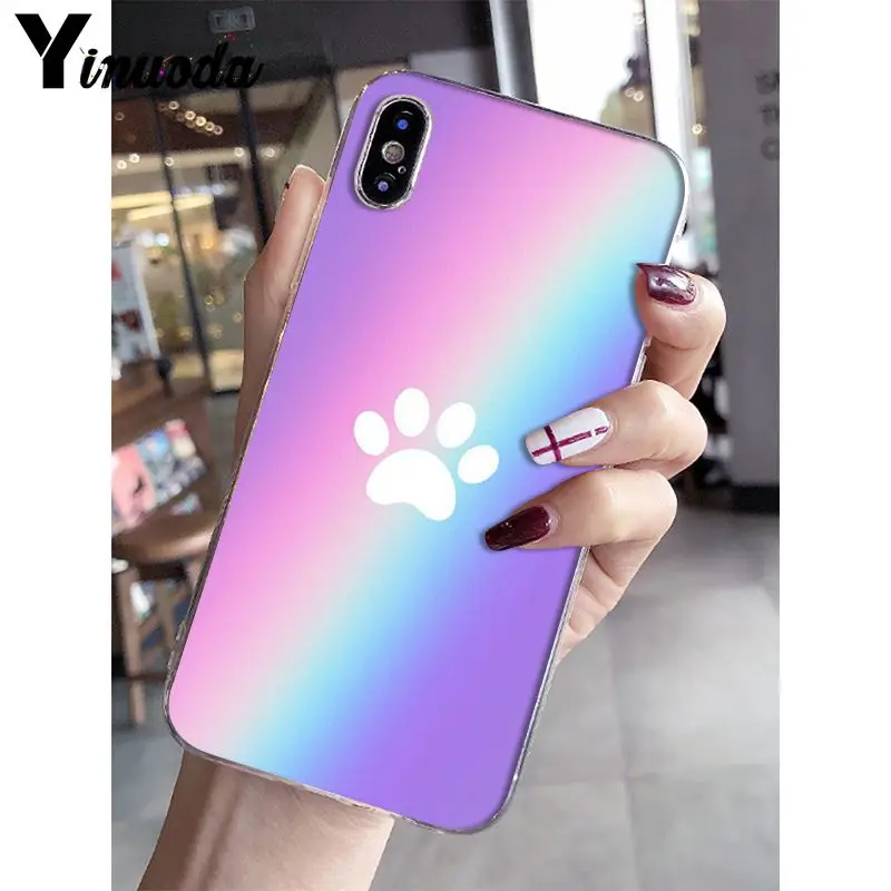 Красочный милый чехол Yinuoda для iphone 12pro max 6S 6plus 7 7plus 8 8Plus X Xs MAX 5 5S XR 10|Бамперы| |