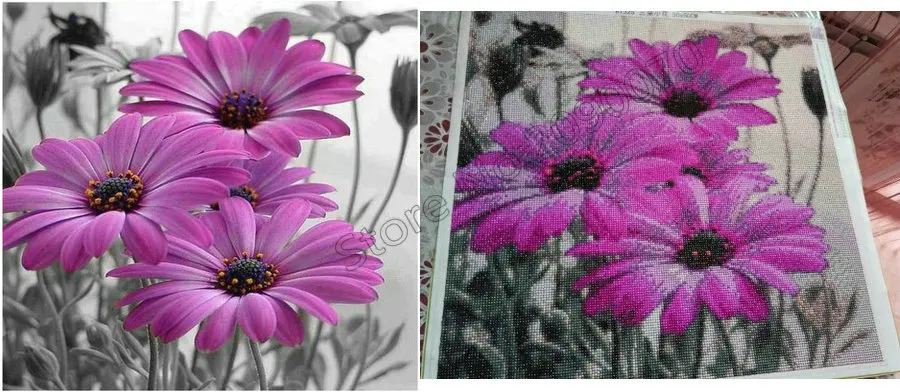 

DIY Diamond Painting cross stitch picture 5D Diamond Embroidery scenery train Full Square Mosaic stickers rhinestones Painting
