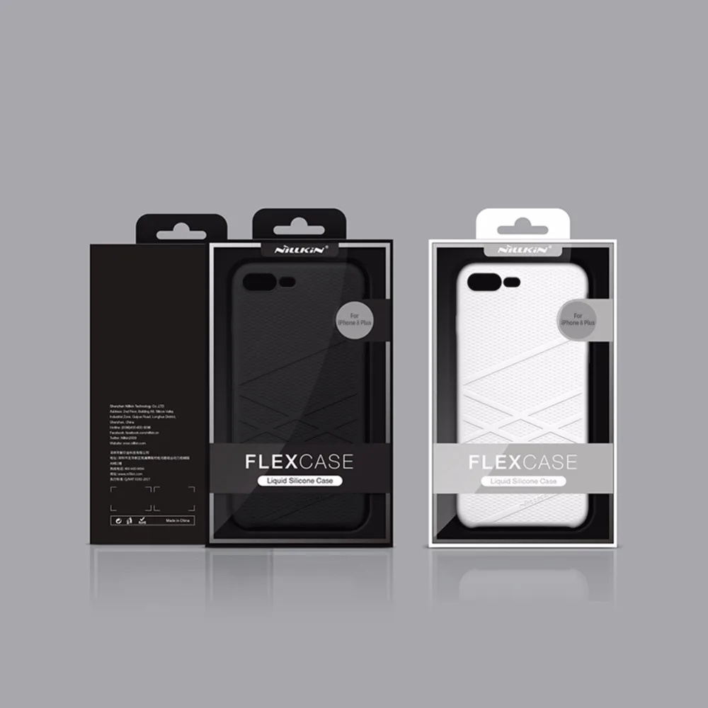 Чехол для iPhone 8 Plus Nillkin Flex жидкий силиконовый чехол телефона TPU мягкая задняя