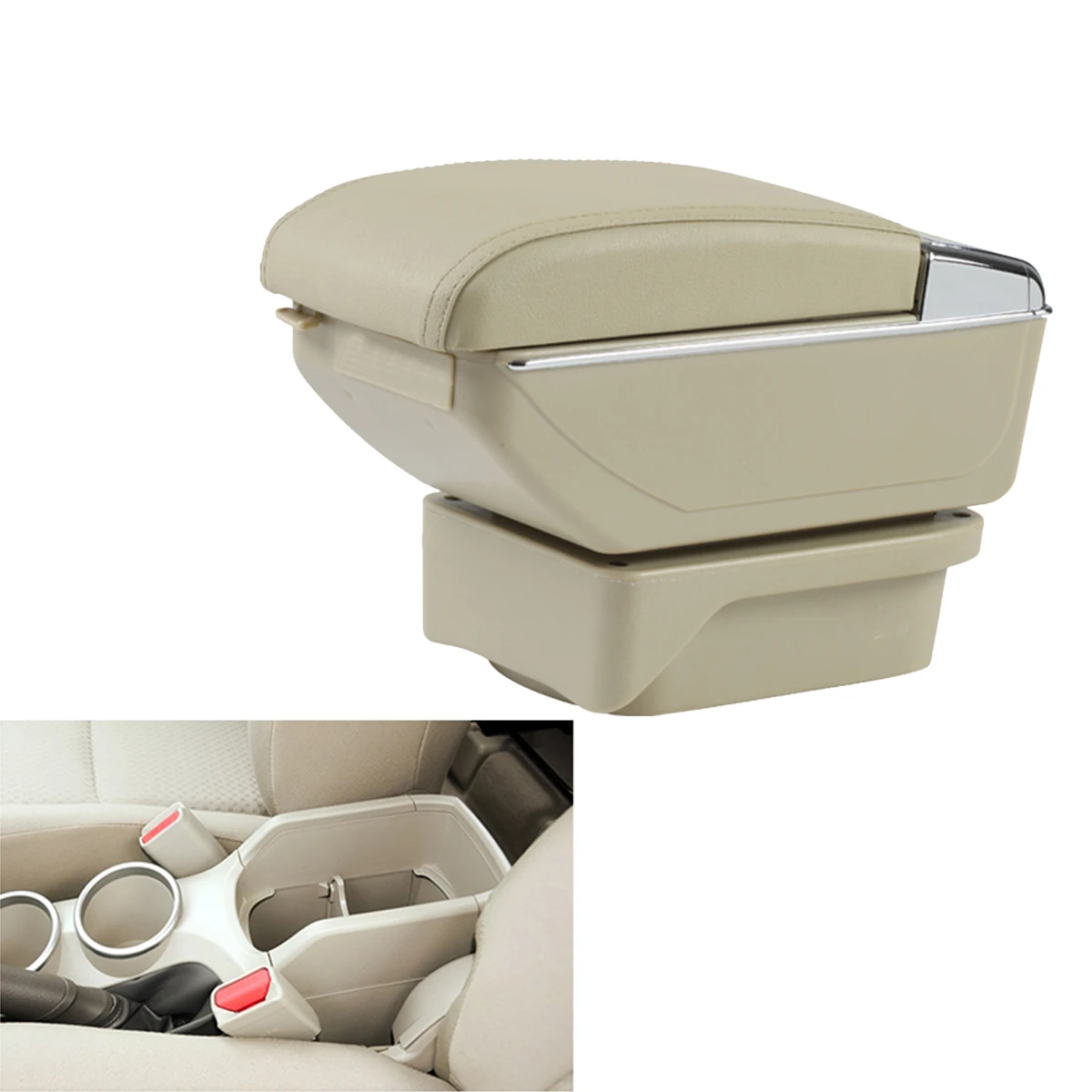 Кожаный подлокотник центральной консоли ящик для хранения для Toyota Verso 2011 2012 2013 подлокотники