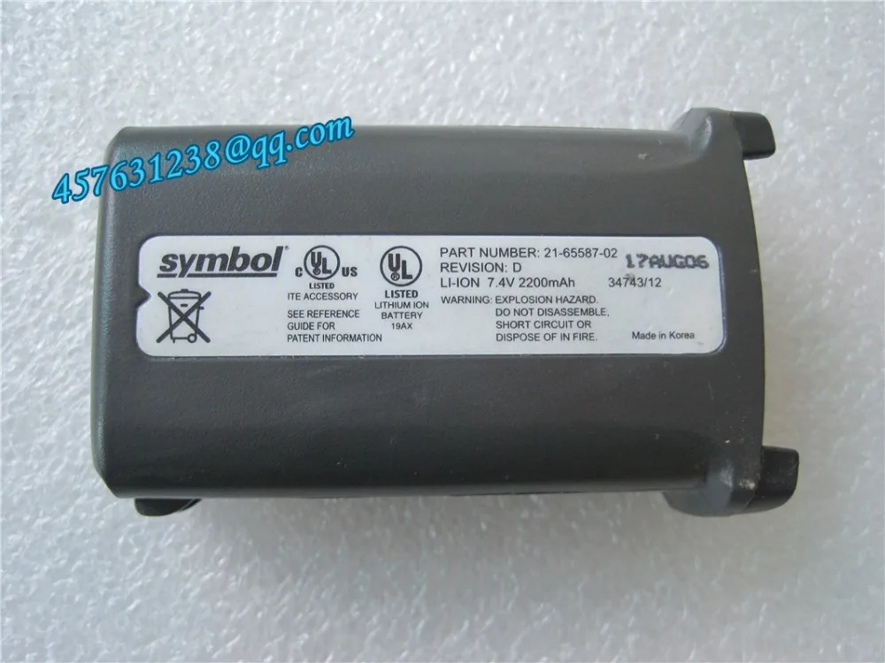 Для 21 65587 02 Motorola Symbol MC9000 MC9060 MC9090 MC9190 MC9100 батарея 7 2 в 2200 мАч Замена Бесплатная