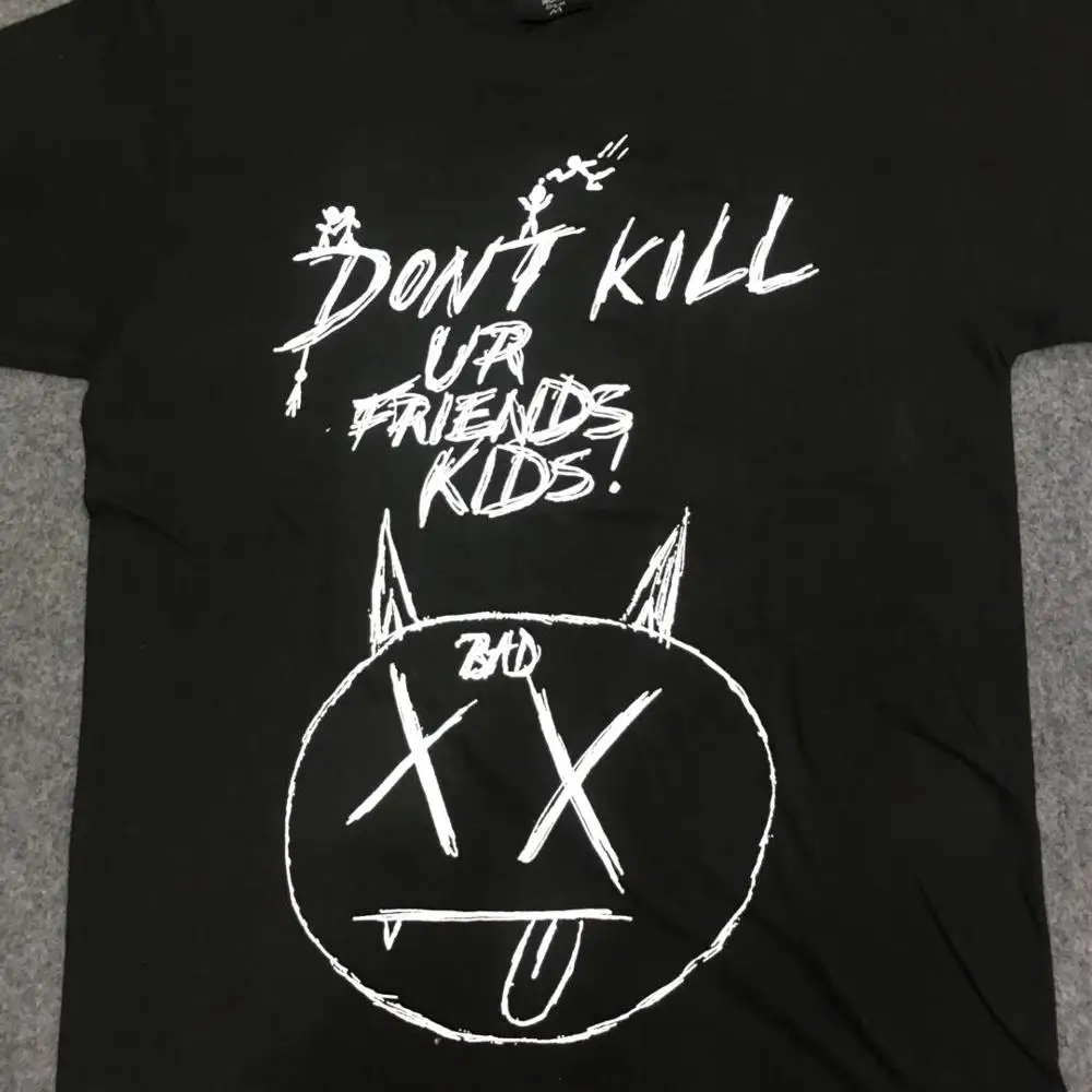 19SS Новейшая летняя футболка с принтом месть xxxtentacion надписью Don't Kill scrawl в стиле