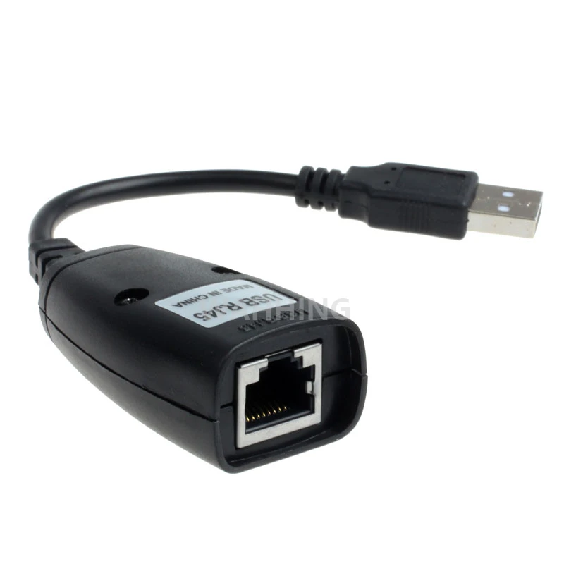 1 комплект Новый 8 контактный RJ45 4 порта USB 2 0 Ethernet удлинитель адаптер LAN Cat5 Cat5e Cat6