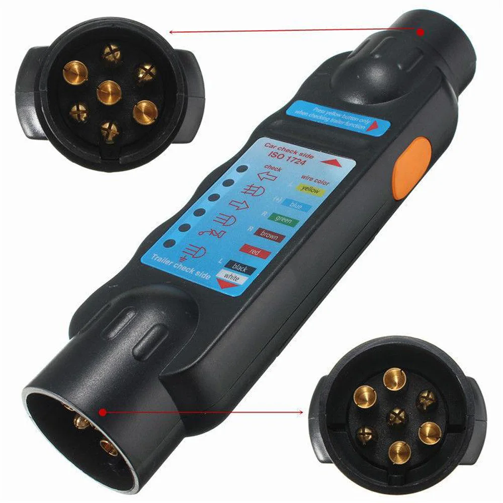 1 шт. прочный 7 Pin автомобильный прицеп розетка Тесты er 12V проводки световой сигнал