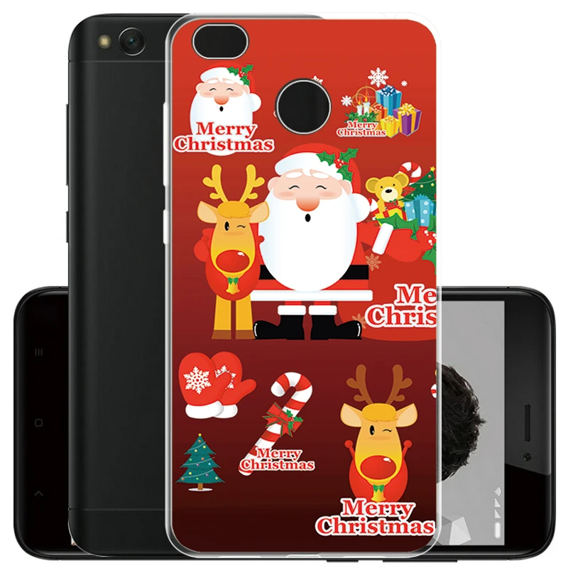 For New year Merry Christmas Case for Xiaomi Redmi 5 Plus 5.99&quot Thin Soft Silicone Phone Cover Capa Funda |