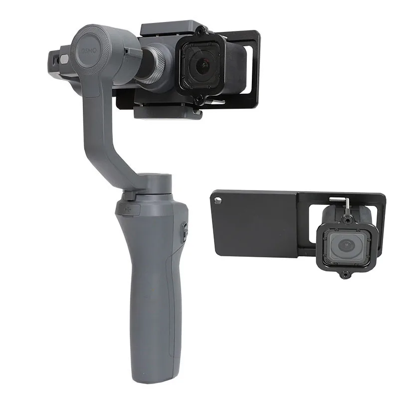 Крепление пластины зажим Адаптер для Gopro Go pro Hero 4/5 Session Cam Zhiyun Smooth Q 4/ Dji Osmo mobile 1/2 Feiyu