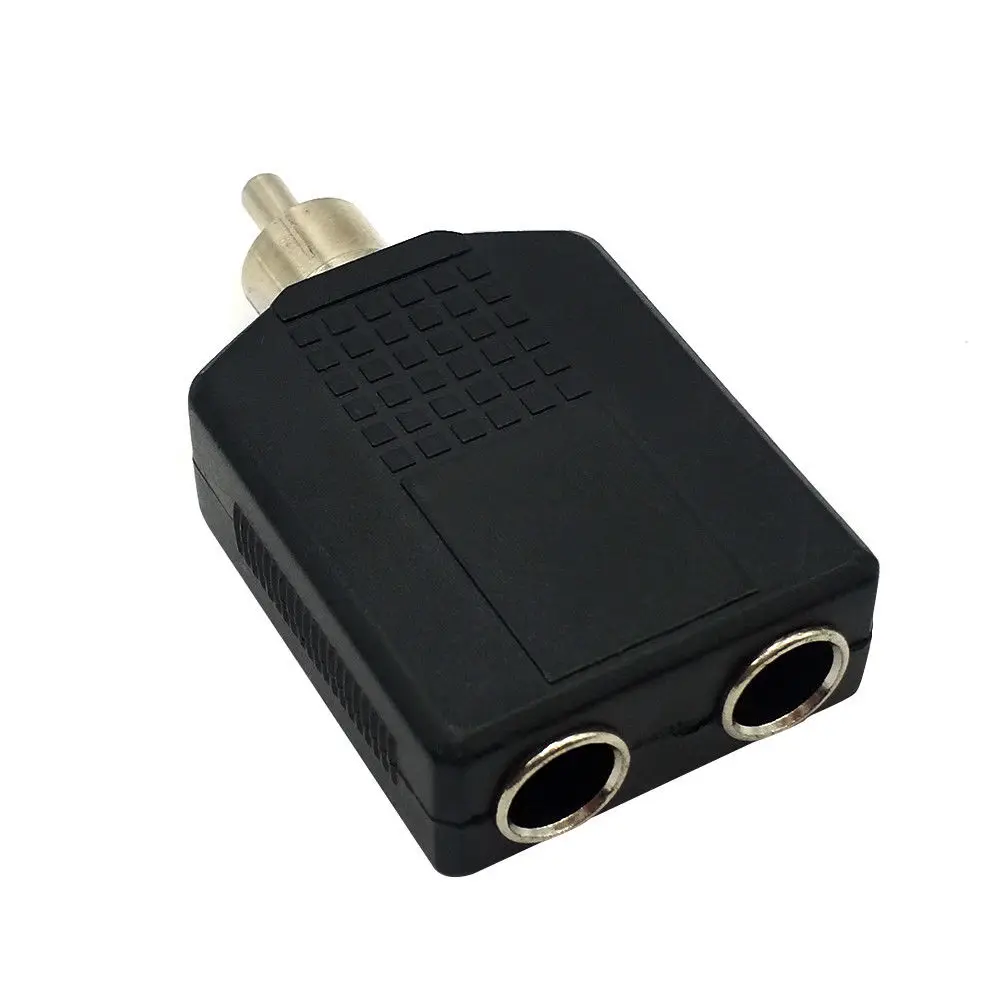 Danspeed 10 шт./компл. RCA штекер 2x6 35 мм 1/4 &quotадаптор кабель адаптер конвертер для ПК