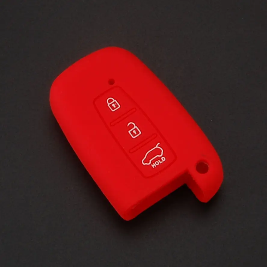 BBQ @ FUKA 1 шт. силиконовый чехол для ключей Fob подходит 3BTN Hyundai Elantra Genesis Smart Remote Key Holder |