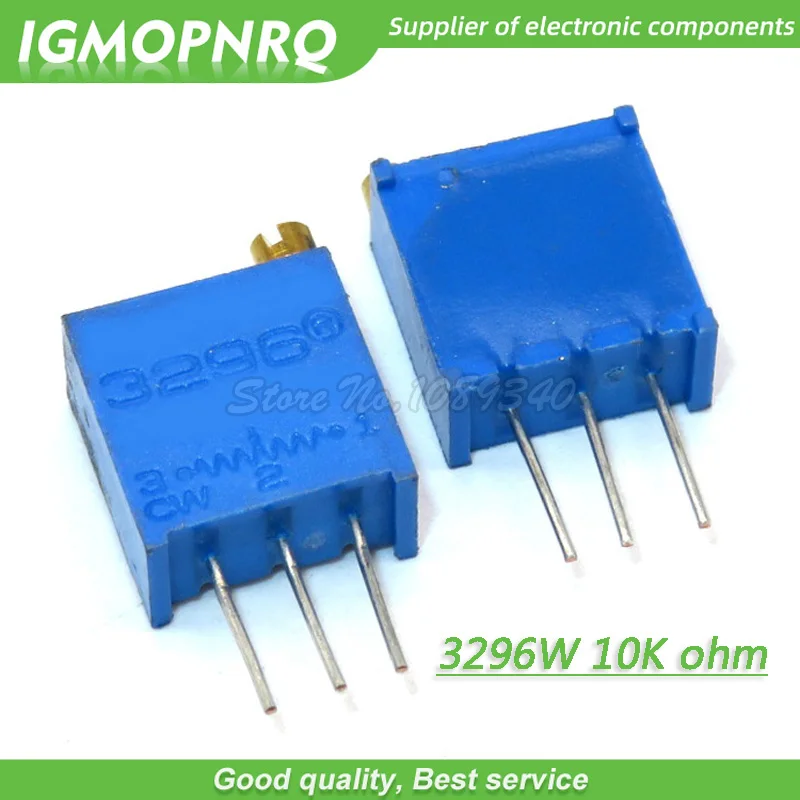 

50Pcs/lot 3296W-1-103LF 3296W 103 10K ohm Top regulation Multiturn Trimmer Potentiometer High Precision Variable Resistor