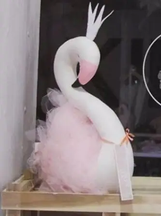 Kawaii розовая подушка с лебедем для маленьких девочек, декоративные подушки для комнат, подушка для путешествий, almofada, детский ореиллер, bebe, рождественский подарок - Цвет: pink swan