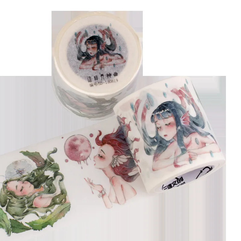 Васи лента старинные буквы наклейки для скрапбукинга DIY девушки мультфильм