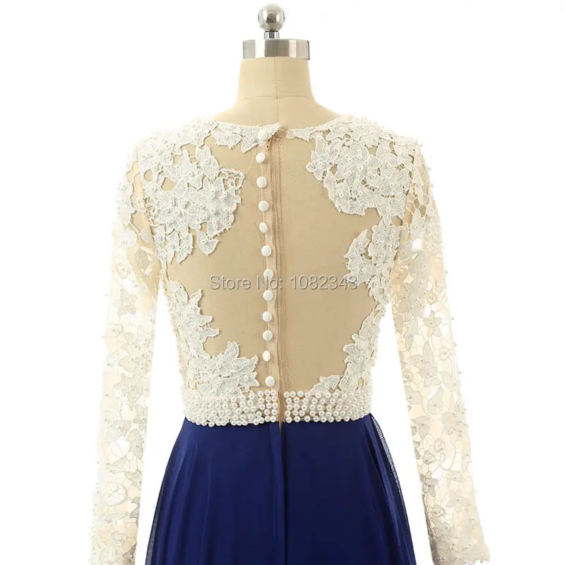 Высокое качество круглый вырез Vestidos de Fiesta Длинные вечерние платья