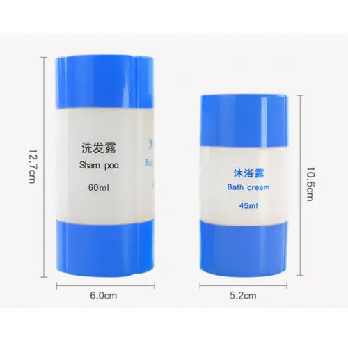 Дорожная пустая бутылка 3 в 1 набор для розлива шампуня геля душа сумка