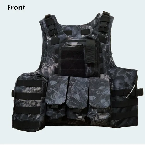 Мужская Уличная камуфляжная охотничья жилетка в стиле джунглей Военная