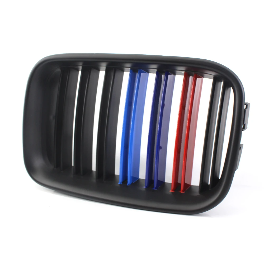 Автомобильная передняя решетка матовая черная двухслойная M-Color подходит для BMW E36