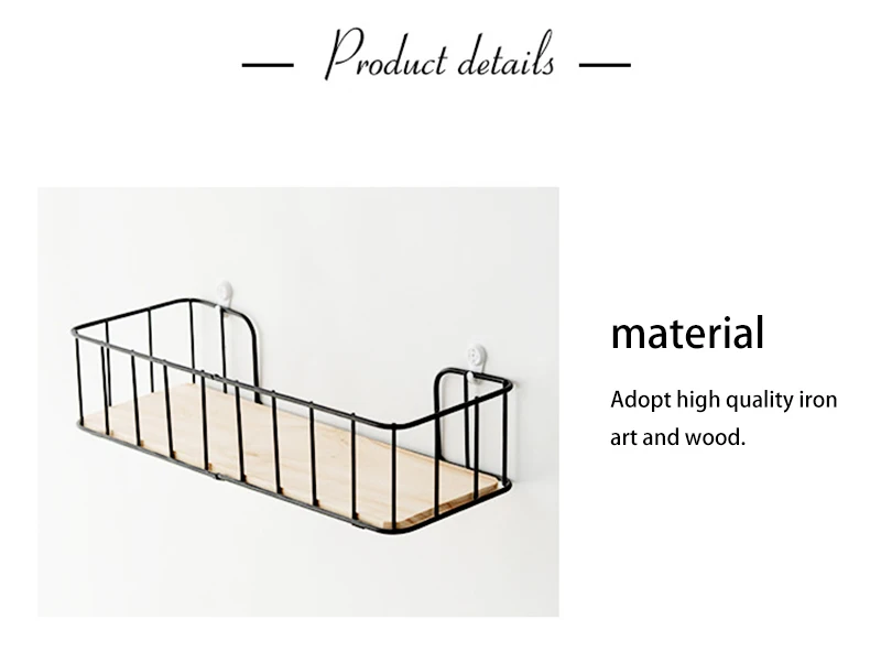 Storage Rack Metal Functional Multi-storey Wrought Iron Rack Wooden Board Storage Shelf Wrought Iron Shelf for Kitchen Bathroom