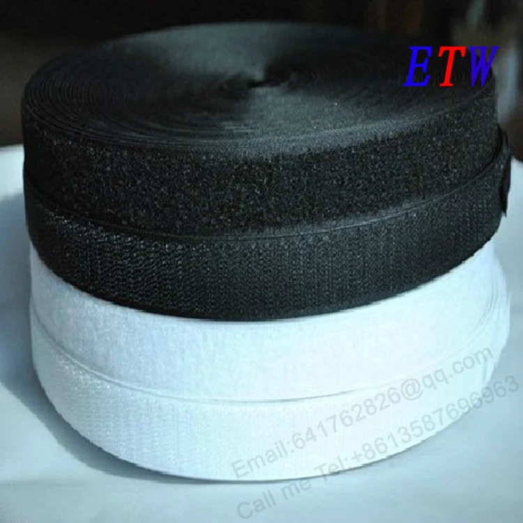 Бесплатная доставка 3/4 &quot(20 мм) черная пришивная клейкая застежка липучка для