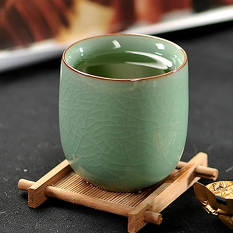 Простой керамический чайный зеленый чай пуэр кофе ручной работы трещина отель