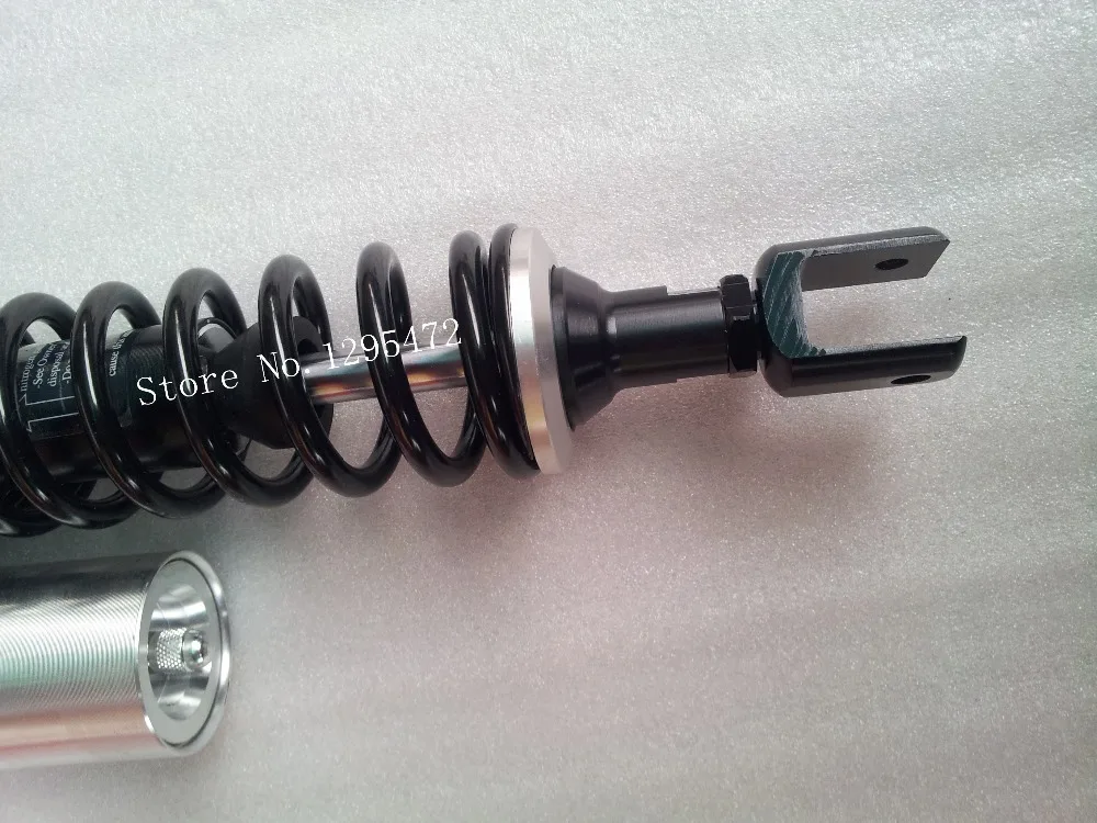 High Quality 350mm Clevis nitrogen air shock absorber 8mm spring for motorcycle atv quad black+silver color | Автомобили и