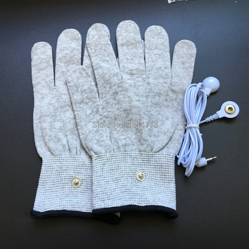 1 шт. 2 5 мм Кабели + десятки перчатки из серебристого волокна электродные