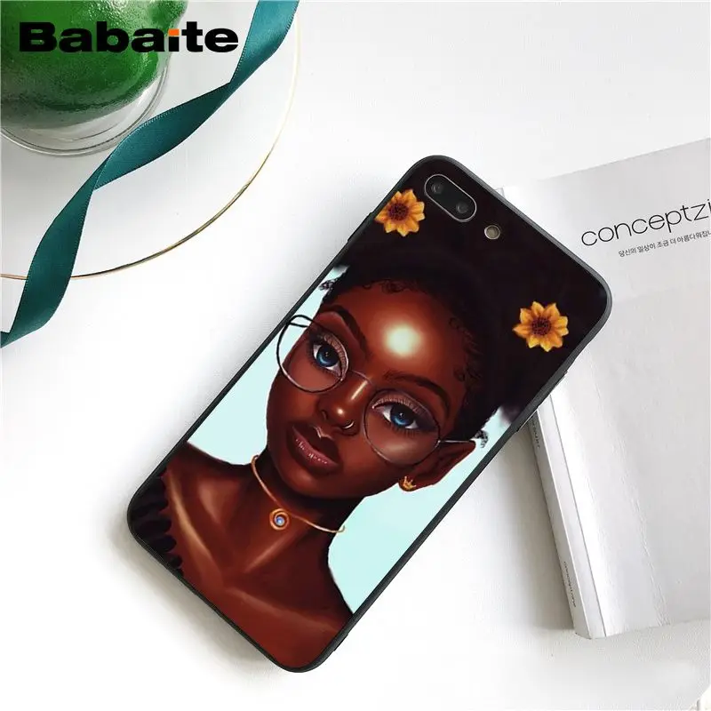 Чехол для телефона MELANIN POPPIN Girl iPhone 12 11 Pro 11Pro Max 5 5Sx 6 7 7plus 8 8plus X XS MAX XR 12mini | Мобильные