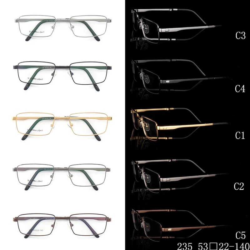 Оптовая продажа мужские и женские квадратные Складные Металлические легкие