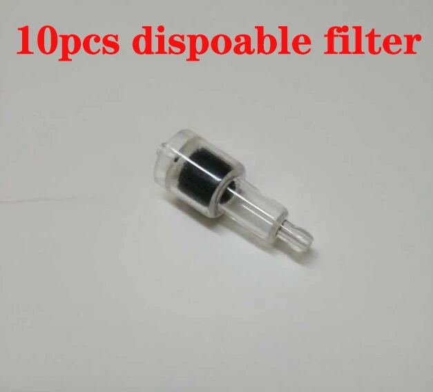 10pcs filter Корея мезогун EZ отрицательное давление мезопистолет гидролифтинг вода инжектор иглы микрокристалл инъекции инструмент для ухода за кожей - Цвет: 10pcs filter