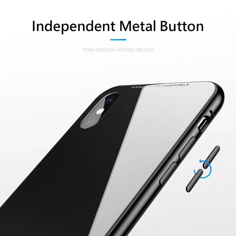 Металлический Чехол-бампер для iPhone X, чехол из прозрачного закаленного стекла, магнитная откидная крышка для iPhone XR 7 8, металлический чехол, роскошный противоударный