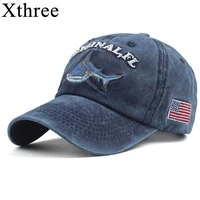 xthree 100 washed cotton men baseball cap fitted cap snapback hat for women gorras casual casquette embroidery letter retro cap
