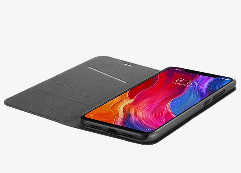 100% оригинал Xiaomi Redmi Note 7 чехол флип искусственная кожа Бизнес Серия подставка для