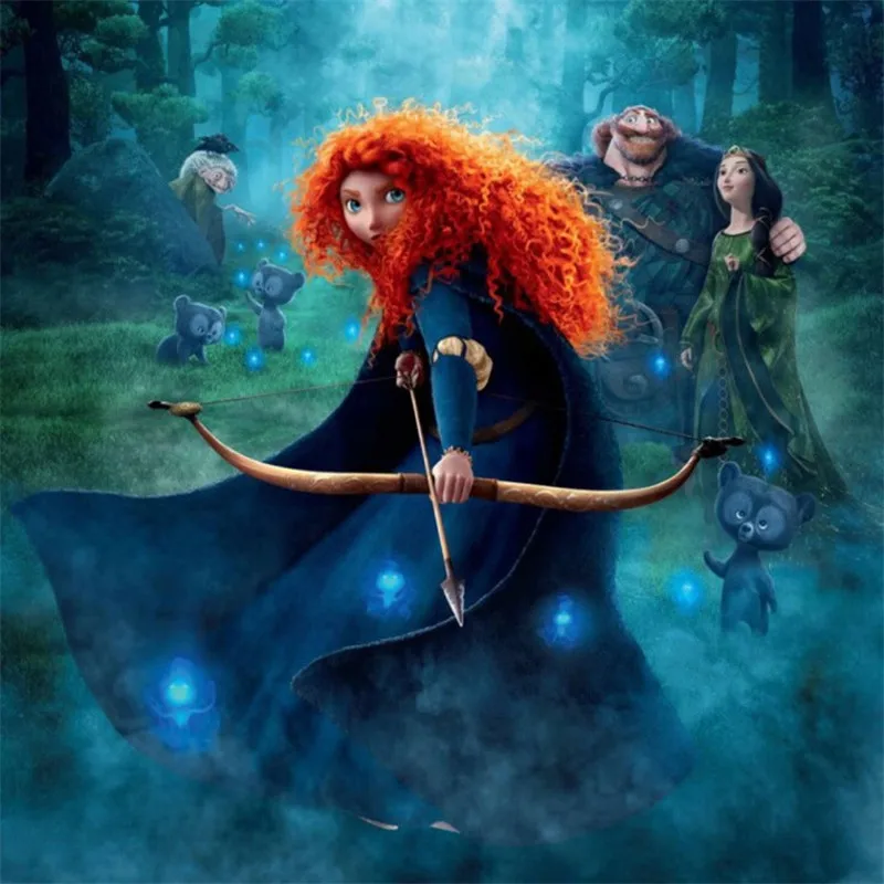 Косплей Храбрая сердцем Мерида Принцесса Косплэй костюм одежда на Хэллоуин