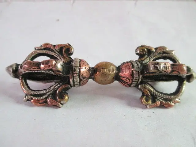 9 5 см */Тщательно продуманный Старый тибетский буддийский медный меч