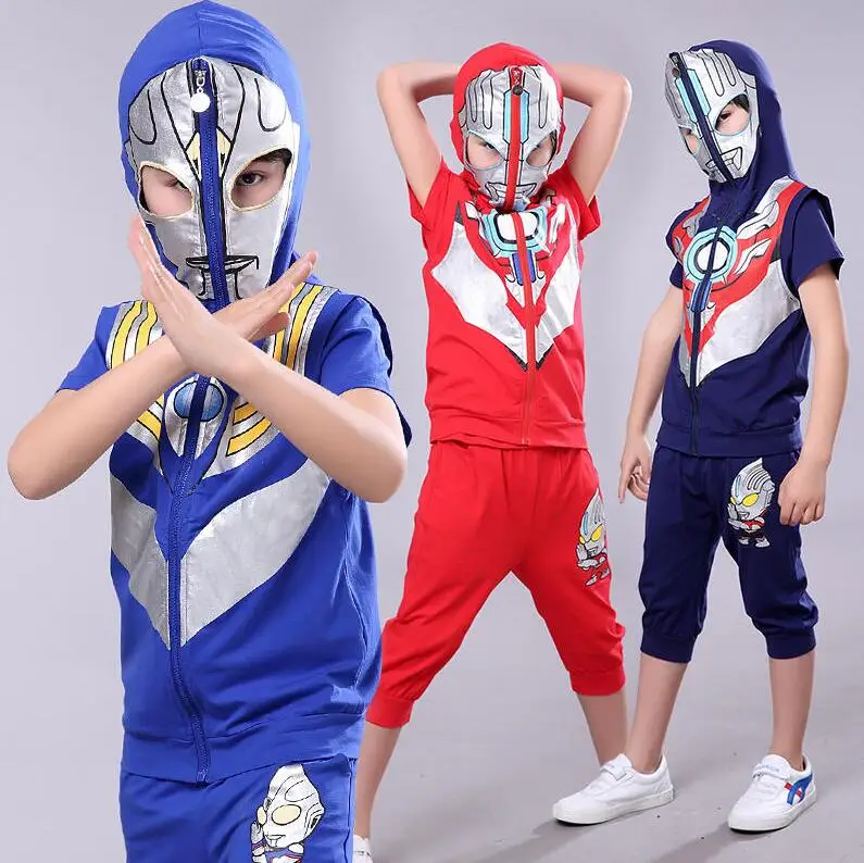Детская одежда Ultraman orb tiga костюм с капюшоном в османском стиле летний для