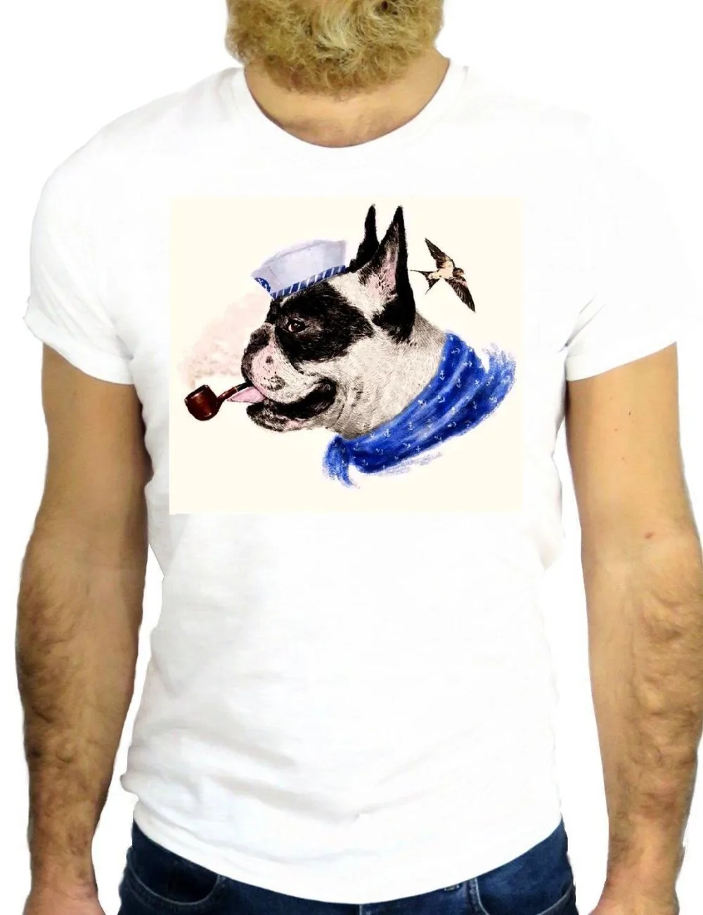 Повседневная футболка хипстерские футболки с фрактальным узором Bull Bul Dog Fun Cool Pipe