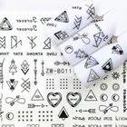 Лидер продаж 2022 года, 1 шт., наклейка с буквенным символом для ногтей, бабочка, цветок, водная переводная наклейка, Слайдеры для украшения ногтей, тату TLYM9 #09