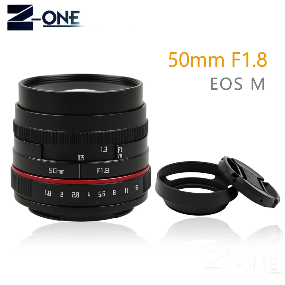 Новинка 50 мм f/1 8 Φ F1.8 объектив камеры для Canon EOS M M2 M3 M5 M6 M10 беззеркальная камера Eos