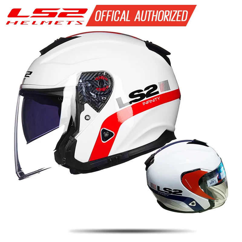 LS2 OF521 полулицевой винтажный шлем из стекловолокна ретро гоночный мото rbike