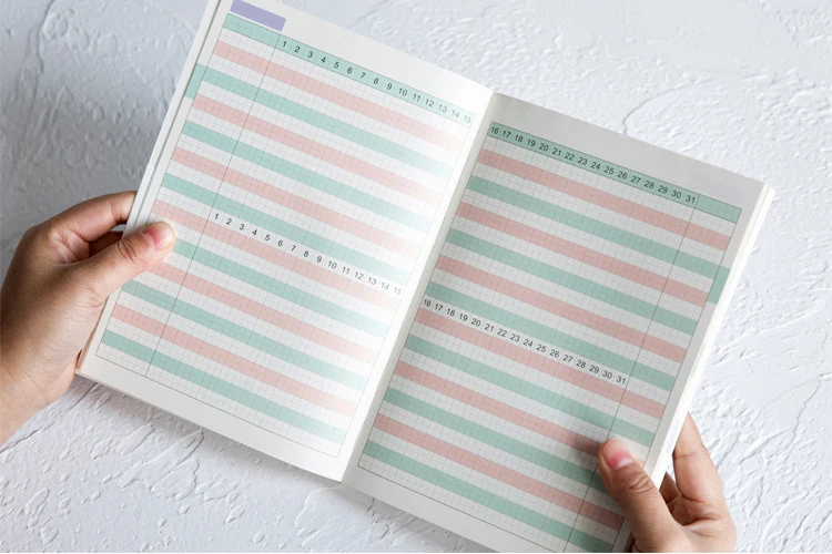 MaoTu Еженедельный планировщик Bullet Journal notebook недатированный ежедневник ежемесячный ежедневник Цветные печати A5 A6
