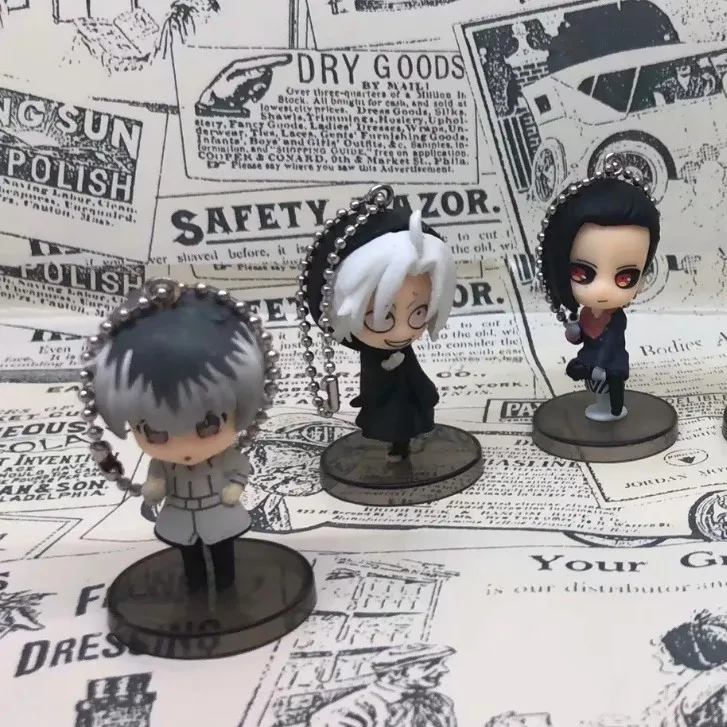 Аниме Tokyo Ghoul 6 шт./компл. подвесная фигурка Kaneki Ken soula Washuu Furuta Q версия мини-фигурка
