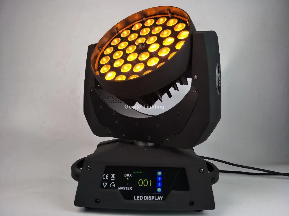 2 шт. 36x15 Вт Светодиодный прожектор с движущейся головкой RGBWA LED DMX Вечеринка DJ