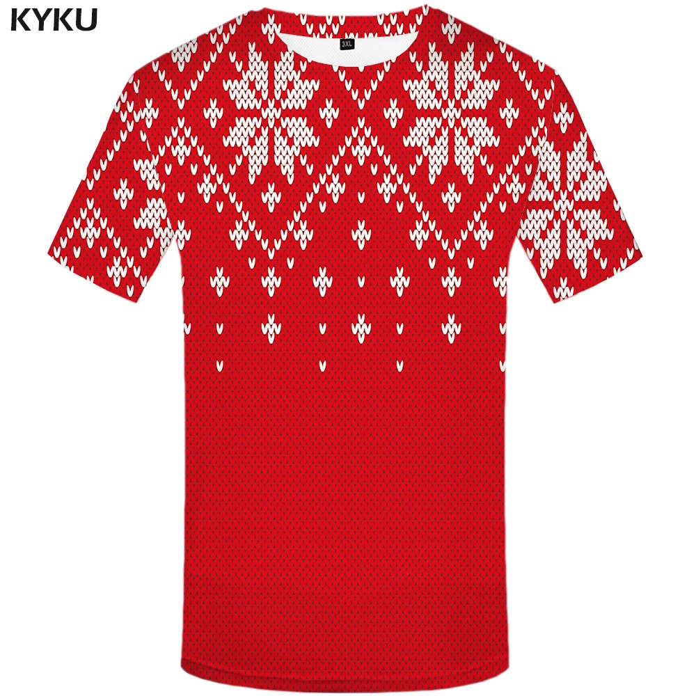 KYKU Psychedelic T-shirt Men Rock 3d Tshirt Funny Colorful Print T Shirt Anime Clothes Casual Harajuku Mens Clothing Summer Tops | Мужская