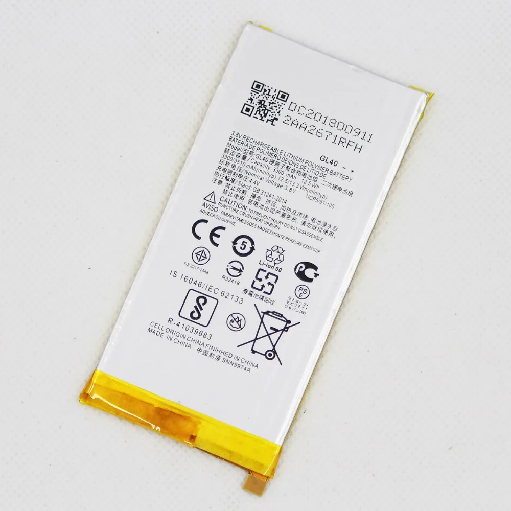 10 шт./лот 3510 мАч мобильный телефон аккумулятор GL40 для Motorola Moto Z Play Droid XT1635 01/02/03
