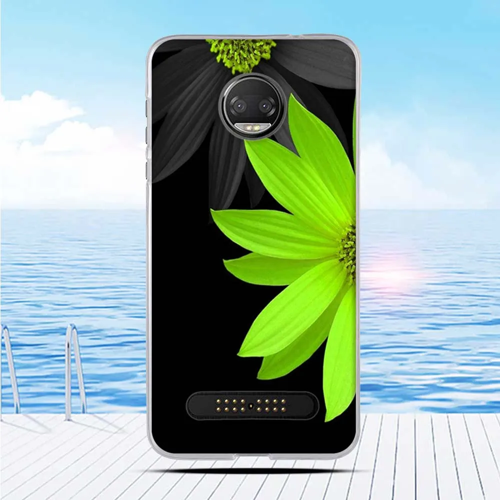Мягкий силиконовый чехол из ТПУ с 3D рельефным рисунком для Motorola Moto Z2 Force Z (2-го