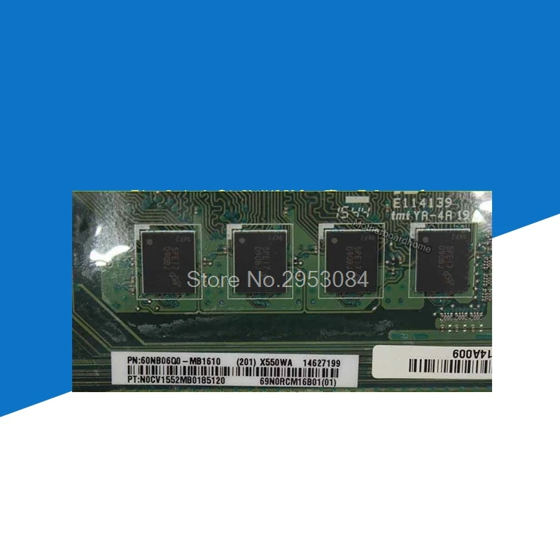 Плата для For Asus X550WA X550WE X550W D552W ноутбук материнской платы с E1-6010 процессор 60NB06Q0MB1610