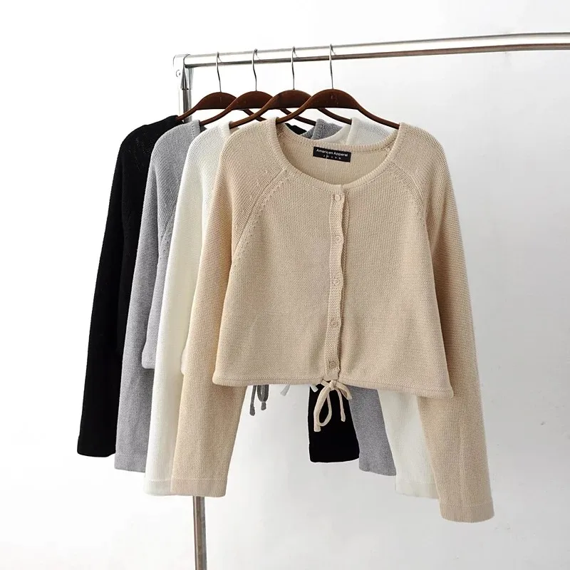 Женский осенний кардиган с длинным рукавом |