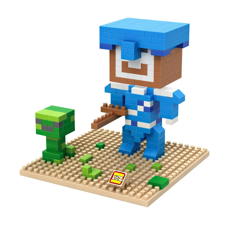 Оптовая LOZ Блоки Мультфильм Моя Игра Мини DIY Развивающие Игрушки Строительство